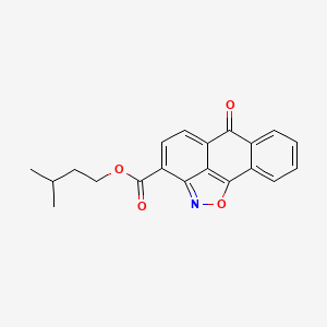 3-methylbutyl 6-oxo-6H-anthra[1,9-cd]isoxazole-3-carboxylate