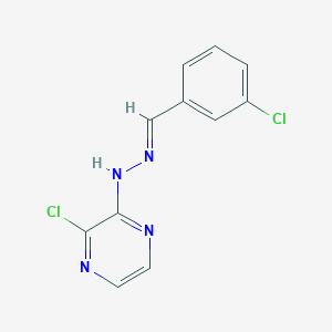 molecular formula C11H8Cl2N4 B5861602 3-chlorobenzaldehyde (3-chloro-2-pyrazinyl)hydrazone 