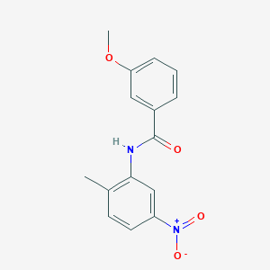 molecular formula C15H14N2O4 B5861604 3-methoxy-N-(2-methyl-5-nitrophenyl)benzamide 