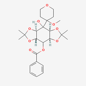 [(1S,3S,7R,9S)-8-hydroxy-8-(4-methoxyoxan-4-yl)-5,5,11,11-tetramethyl-4,6,10,12-tetraoxatricyclo[7.3.0.03,7]dodecan-2-yl] benzoate