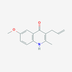 molecular formula C14H15NO2 B5861700 3-allyl-6-methoxy-2-methyl-4-quinolinol 