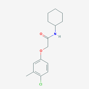 molecular formula C15H20ClNO2 B5861712 2-(4-chloro-3-methylphenoxy)-N-cyclohexylacetamide 