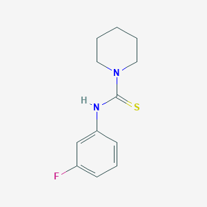 molecular formula C12H15FN2S B5861736 N-(3-fluorophenyl)-1-piperidinecarbothioamide 