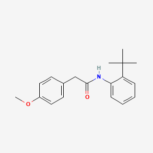 molecular formula C19H23NO2 B5861757 N-(2-tert-butylphenyl)-2-(4-methoxyphenyl)acetamide 
