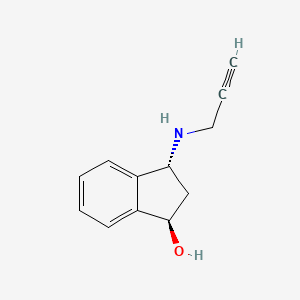 molecular formula C12H13NO B586177 (1R,3R)-3-(prop-2-ynylamino)-2,3-dihydro-1H-inden-1-ol CAS No. 1429220-16-5