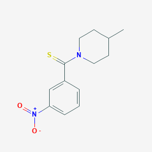 4-methyl-1-[(3-nitrophenyl)carbonothioyl]piperidine