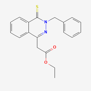 molecular formula C19H18N2O2S B5861782 ethyl (3-benzyl-4-thioxo-3,4-dihydro-1-phthalazinyl)acetate 