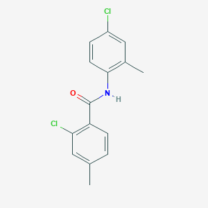 molecular formula C15H13Cl2NO B5861785 2-chloro-N-(4-chloro-2-methylphenyl)-4-methylbenzamide 