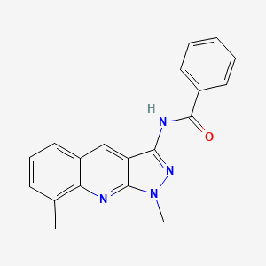 N-(1,8-dimethyl-1H-pyrazolo[3,4-b]quinolin-3-yl)benzamide
