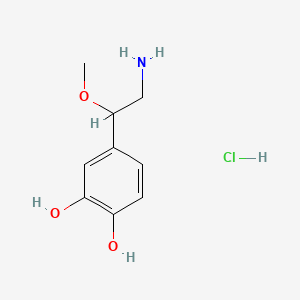 1,2-Benzenediol, 4-(2-amino-1-methoxyethyl)-, hydrochloride