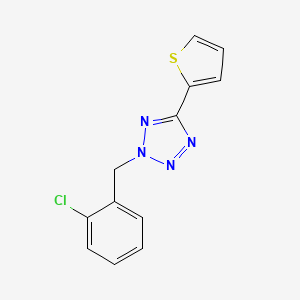 molecular formula C12H9ClN4S B5861812 2-(2-chlorobenzyl)-5-(2-thienyl)-2H-tetrazole 