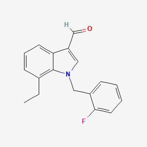 molecular formula C18H16FNO B5861815 7-ethyl-1-(2-fluorobenzyl)-1H-indole-3-carbaldehyde 