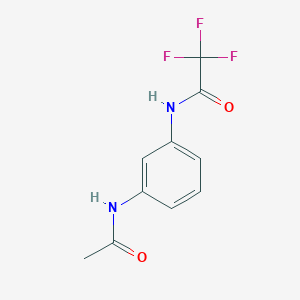 molecular formula C10H9F3N2O2 B5861839 N-[3-(acetylamino)phenyl]-2,2,2-trifluoroacetamide 