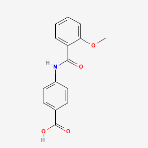 molecular formula C15H13NO4 B5861853 4-[(2-methoxybenzoyl)amino]benzoic acid 