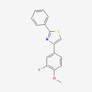 4-(3-fluoro-4-methoxyphenyl)-2-phenyl-1,3-thiazole