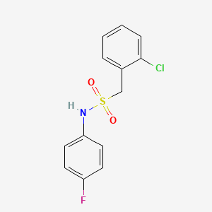 molecular formula C13H11ClFNO2S B5861864 1-(2-chlorophenyl)-N-(4-fluorophenyl)methanesulfonamide 