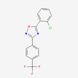 5-(2-chlorophenyl)-3-[4-(trifluoromethyl)phenyl]-1,2,4-oxadiazole