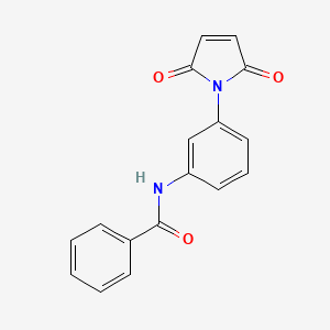 molecular formula C17H12N2O3 B5861947 N-[3-(2,5-dioxo-2,5-dihydro-1H-pyrrol-1-yl)phenyl]benzamide 