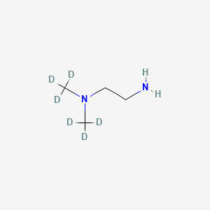 molecular formula C4H12N2 B586195 N,N-Dimethylethanediamine-d6 CAS No. 854484-96-1