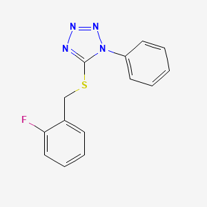 5-[(2-fluorobenzyl)thio]-1-phenyl-1H-tetrazole