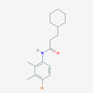 molecular formula C17H24BrNO B5861967 N-(4-bromo-2,3-dimethylphenyl)-3-cyclohexylpropanamide 