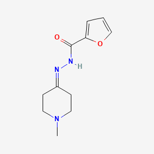 molecular formula C11H15N3O2 B5862020 N'-(1-methyl-4-piperidinylidene)-2-furohydrazide 