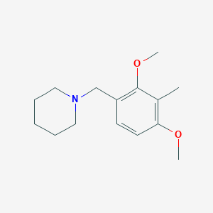 molecular formula C15H23NO2 B5862024 1-(2,4-dimethoxy-3-methylbenzyl)piperidine 