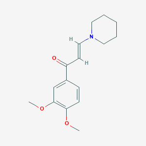 molecular formula C16H21NO3 B5862050 1-(3,4-dimethoxyphenyl)-3-(1-piperidinyl)-2-propen-1-one 