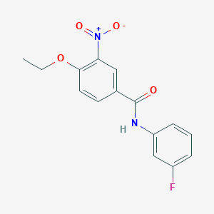 molecular formula C15H13FN2O4 B5862052 4-ethoxy-N-(3-fluorophenyl)-3-nitrobenzamide 