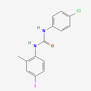 molecular formula C14H12ClIN2O B5862069 N-(4-chlorophenyl)-N'-(4-iodo-2-methylphenyl)urea 