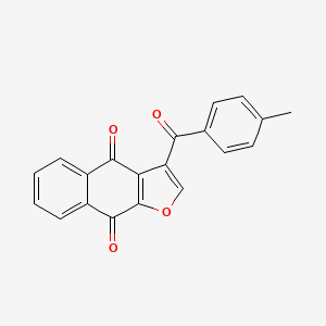 molecular formula C20H12O4 B5862094 3-(4-methylbenzoyl)naphtho[2,3-b]furan-4,9-dione 