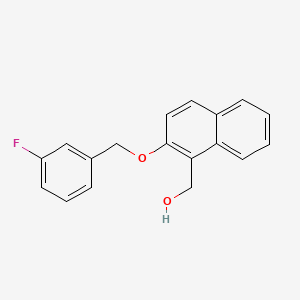 {2-[(3-fluorobenzyl)oxy]-1-naphthyl}methanol
