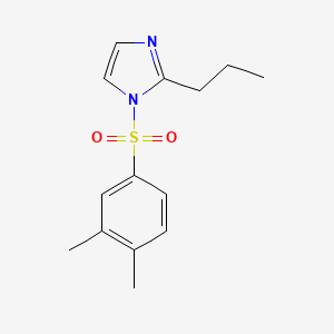 molecular formula C14H18N2O2S B5862122 1-[(3,4-dimethylphenyl)sulfonyl]-2-propyl-1H-imidazole 