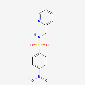 molecular formula C12H11N3O4S B5862139 4-nitro-N-(2-pyridinylmethyl)benzenesulfonamide 
