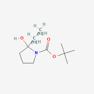 N-tert-Butyloxycarbonyl-2-ethyl-pyrrolidine-13C2