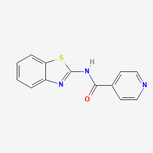 molecular formula C13H9N3OS B5862160 N-1,3-benzothiazol-2-ylisonicotinamide 