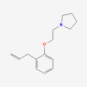 molecular formula C15H21NO B5862168 1-[2-(2-allylphenoxy)ethyl]pyrrolidine 