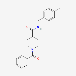 1-benzoyl-N-(4-methylbenzyl)-4-piperidinecarboxamide