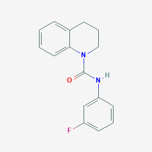 molecular formula C16H15FN2O B5862195 N-(3-fluorophenyl)-3,4-dihydro-1(2H)-quinolinecarboxamide 
