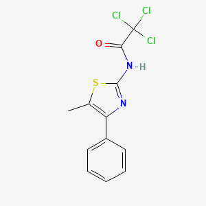 2,2,2-trichloro-N-(5-methyl-4-phenyl-1,3-thiazol-2-yl)acetamide