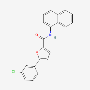 molecular formula C21H14ClNO2 B5862224 5-(3-chlorophenyl)-N-1-naphthyl-2-furamide 