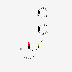 molecular formula C17H18N2O3S B586223 N-乙酰-S-[4-(2-吡啶基)苄基]-L-半胱氨酸 CAS No. 1391068-09-9