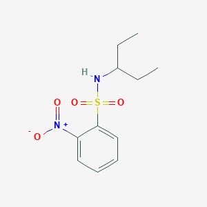 molecular formula C11H16N2O4S B5862245 N-(1-ethylpropyl)-2-nitrobenzenesulfonamide 