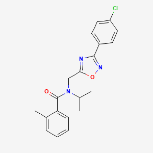 N-{[3-(4-chlorophenyl)-1,2,4-oxadiazol-5-yl]methyl}-2-methyl-N-(propan-2-yl)benzamide