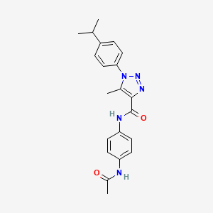 N-(4-acetamidophenyl)-5-methyl-1-[4-(propan-2-yl)phenyl]-1H-1,2,3-triazole-4-carboxamide