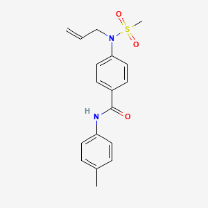 4-[allyl(methylsulfonyl)amino]-N-(4-methylphenyl)benzamide