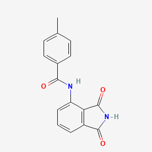 molecular formula C16H12N2O3 B5862278 N-(1,3-dioxo-2,3-dihydro-1H-isoindol-4-yl)-4-methylbenzamide 