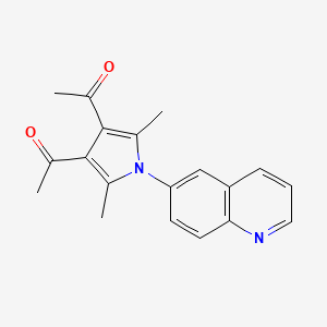 1-[4-ACETYL-2,5-DIMETHYL-1-(6-QUINOLYL)-1H-PYRROL-3-YL]-1-ETHANONE