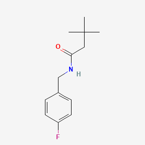 molecular formula C13H18FNO B5862317 N-(4-fluorobenzyl)-3,3-dimethylbutanamide 