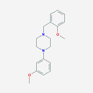 molecular formula C19H24N2O2 B5862330 1-(2-methoxybenzyl)-4-(3-methoxyphenyl)piperazine 